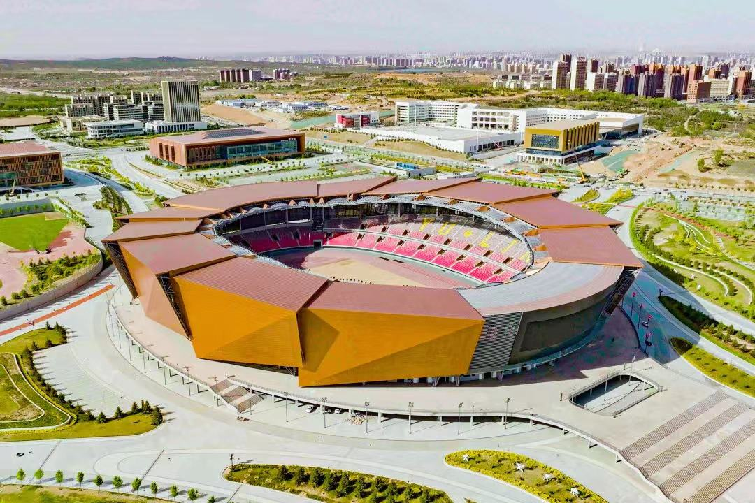 助力省运会|榆林体育中心预制看台，欧冠买球官方官网新型建材公司强力打造
